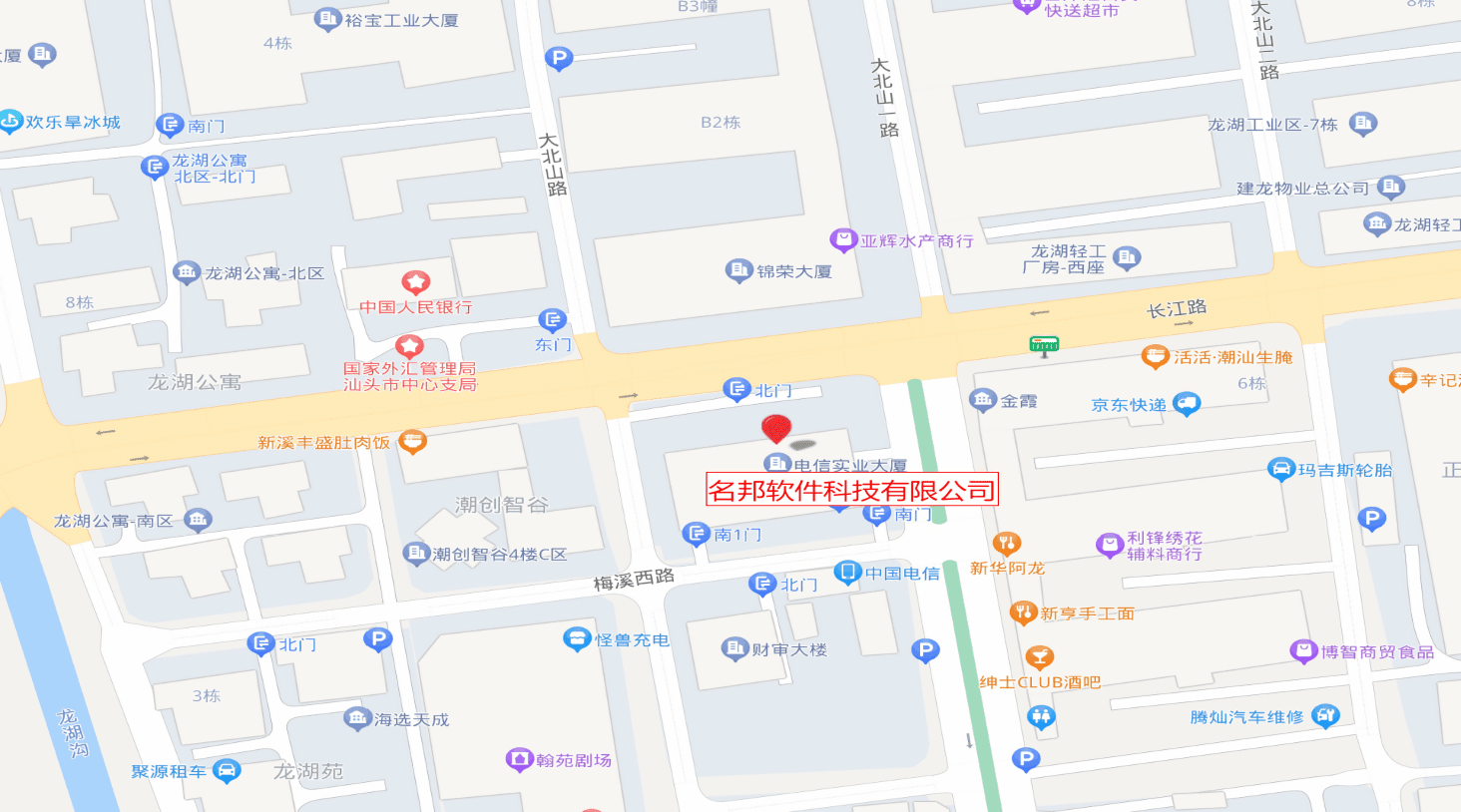 名邦软件地图位置